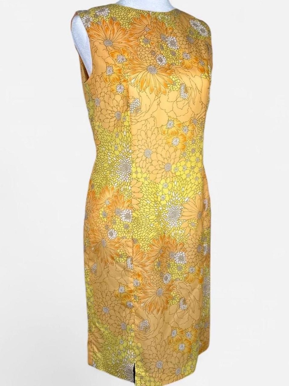 Vintage 60s Floral Dress, Groovy, Size Medium